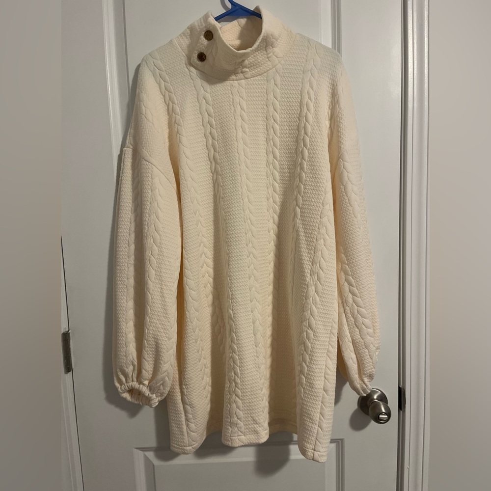Sunday up White sweater dress
